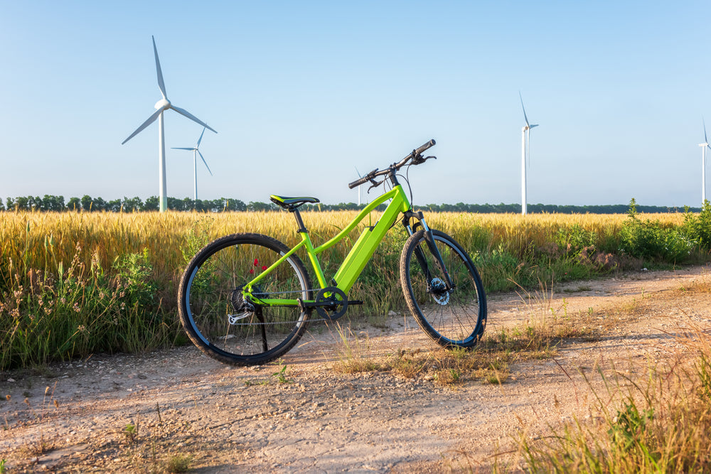 electric bike in a field 
