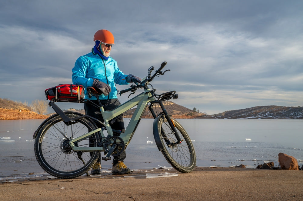 man with an electric bike