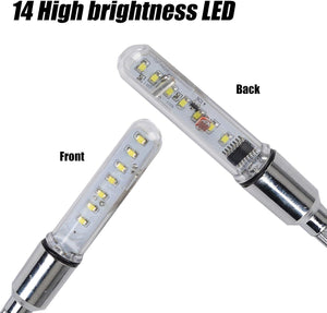 A08 Bike Tire Valve Stem Light - LED Waterproof Bicycle Wheel Lights Neon Flashing Lamp Glow in the Dark Cool Safe Accessories, 1 Pack/ 2 Pack